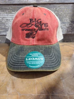 5 Star Custom Designs Legacy Cap Red Black Embroidery Apparel & Ball Caps