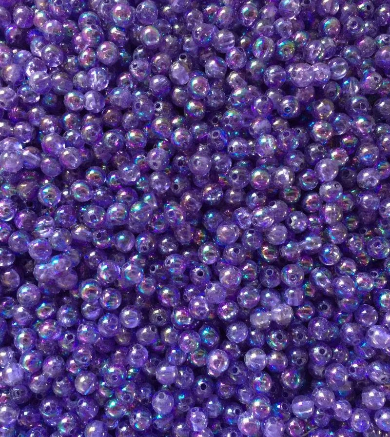 Big Eye Spinnerbaits 6 Mm Beads AB21-Pearl Purple Beads 3 Big Eye Spinnerbaits 6 Mm Beads AB21-Pearl Purple Beads