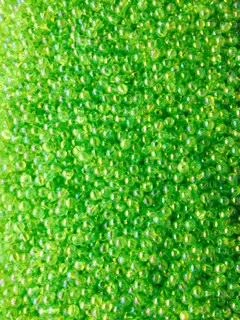Big Eye Spinnerbaits 6 Mm Beads AB35-Pearl Transparent Green Beads