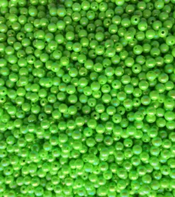 Big Eye Spinnerbaits AB46-Pearl Lime Green Beads