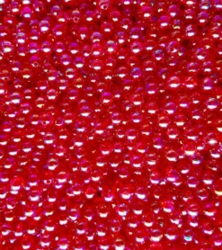 Big Eye Spinnerbaits AB6-Pearl Ruby Red Beads