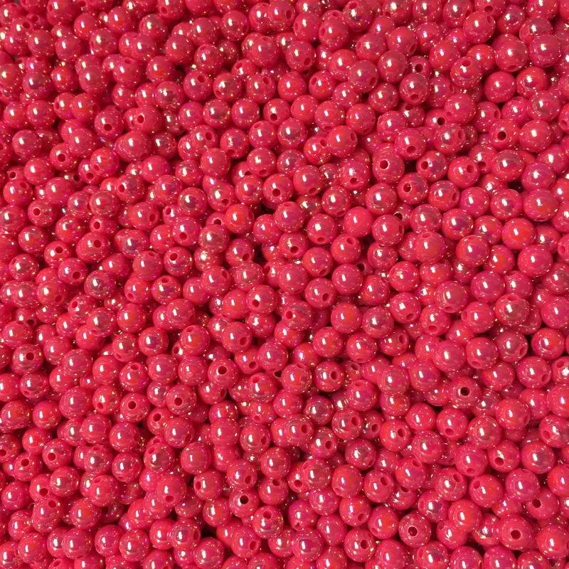 Big Eye Spinnerbaits 6 Mm Beads AB65-Pearl Hot Pink Beads 3 Big Eye Spinnerbaits 6 Mm Beads AB65-Pearl Hot Pink Beads