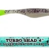 Big Eye Spinnerbaits 4" Turbo Salt & Pepper Ph/Chart Tail Walleye Assassin