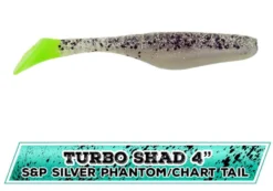Big Eye Spinnerbaits 4" Turbo Salt & Pepper Ph/Chart Tail Walleye Assassin