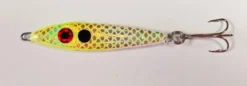 Big Eye Spinnerbaits Chartreuse White/Gold Tape Spoon