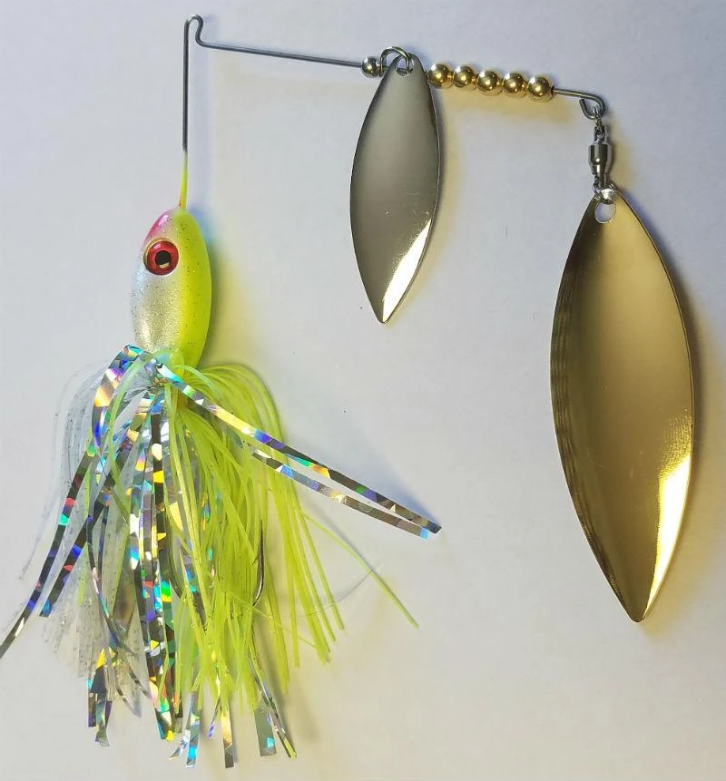 Big Eye Spinnerbaits Chartreuse White Teezer 3 Big Eye Spinnerbaits Chartreuse White Teezer