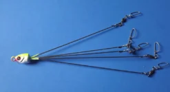 Big Eye Spinnerbaits Chartreuse-White Umbrella Rig