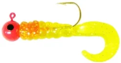 Pitman Creek Jigs Char-Pink Rigged Twirl Tails