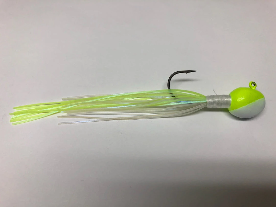 Big Eye Spinnerbaits Chartreuse Shad Skirt Jig 3 Big Eye Spinnerbaits Chartreuse Shad Skirt Jig