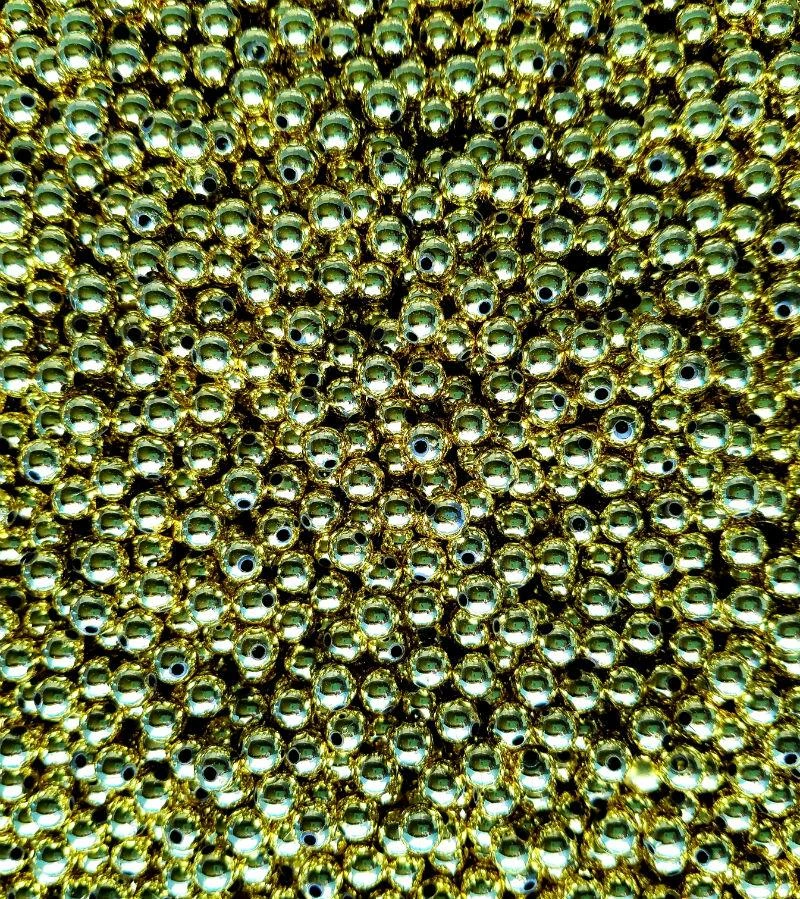 Big Eye Spinnerbaits 6 Mm Beads D1-Metallic Gold Beads 3 Big Eye Spinnerbaits 6 Mm Beads D1-Metallic Gold Beads
