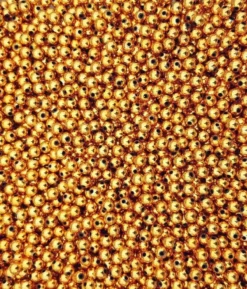 Big Eye Spinnerbaits 6 Mm Beads Metallic Bright Orange Beads