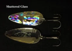 Big Eye Spinnerbaits Shattered Glass DJ Flutter Spoon Verticle Jigs & Spoons