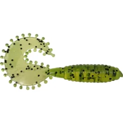 Acme Tackle 3" Tickle Grub Chartreuse Salt Soft Baits