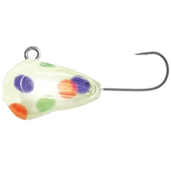 Acme Tackle Ice Fishing Glow Wonderbread Tungsten Jig Slider
