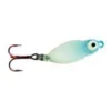 Big Eye Spinnerbaits Glow Blue Frostee Spoon 1 Big Eye Spinnerbaits Glow Blue Frostee Spoon