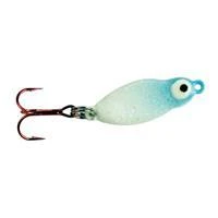 Big Eye Spinnerbaits Glow Blue Frostee Spoon