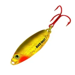 Big Eye Spinnerbaits Gold Shiner Buckshot Rattl Spoon Ice Fishing