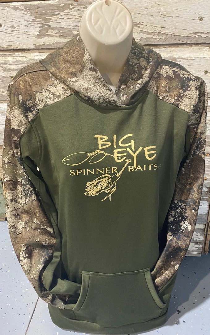 Big Eye Spinnerbaits Apparel & Ball Caps Olive Big Eye Kids Camo Hoodie 3 Big Eye Spinnerbaits Apparel & Ball Caps Olive Big Eye Kids Camo Hoodie