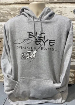 Excel Screenprinting Apparel & Ball Caps Heather Gray Hoodie W/White Spinnerbait