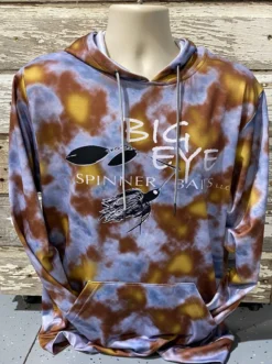 Big Eye Spinnerbaits Blue Gold Cloud Performance Hoodie