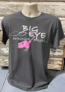 Excel Screenprinting Dark Grey W/Pink Spinnerbait T-Shirt