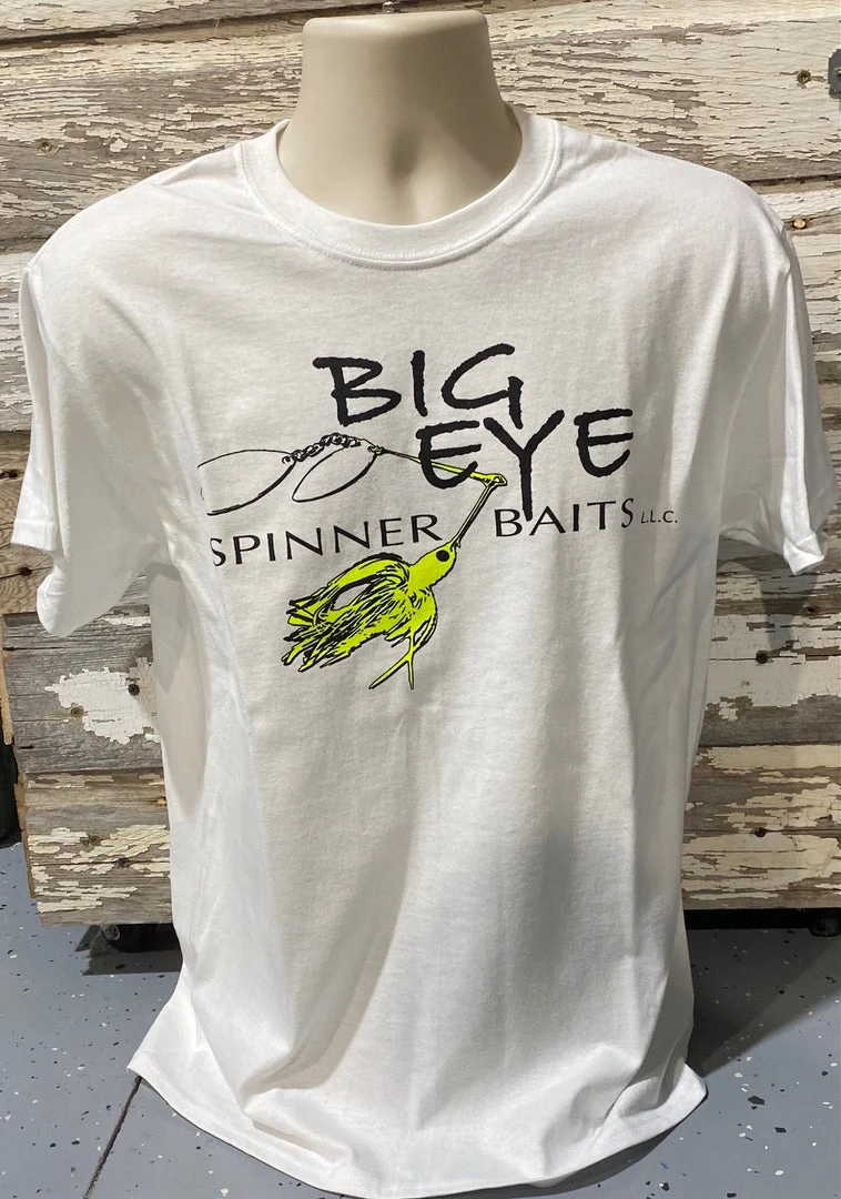 Excel Screenprinting Apparel & Ball Caps White W/ Chartreuse Spinnerbait T-Shirt 3 Excel Screenprinting Apparel & Ball Caps White W/ Chartreuse Spinnerbait T-Shirt