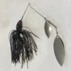 BIG EYE SPINNERBAITS,LLC Black/Silver Blade Spinnerbait