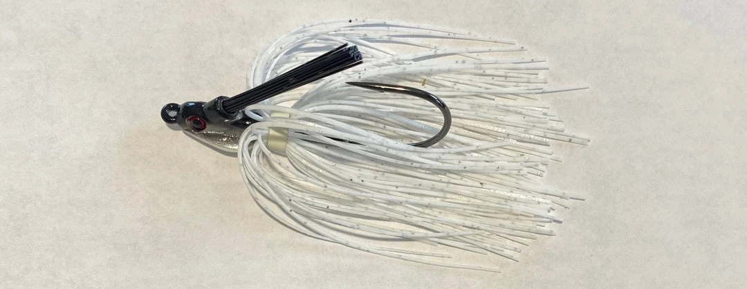 Big Eye Spinnerbaits Bass Lures 3/8 Oz White Hunters Swim Jigs 3 Big Eye Spinnerbaits Bass Lures 3/8 Oz White Hunters Swim Jigs