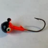 Big Eye Spinnerbaits Orange Black Round Head Jig 1/4 Oz Jigs