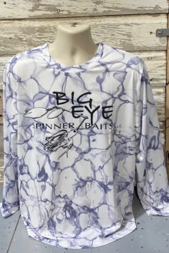 Scale Wear White Gray Scale Performance LS 200 Apparel & Ball Caps