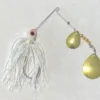 Big Eye Spinnerbaits White W/Gold Bass Spinnerbait