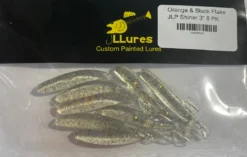 JL Lures Orange & Black Flake JLP