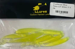 JL Lures Chartreuse Silver Flakes JLP