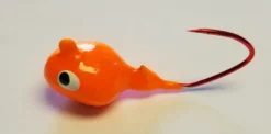 Big Eye Spinnerbaits Jigs WP Florescent Orange Jig