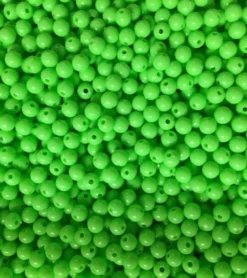 Big Eye Spinnerbaits 6 Mm Beads PL46-Plain Lime Green Beads