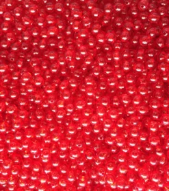 Big Eye Spinnerbaits PL6-Plain Ruby Red Beads 6 Mm Beads