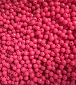 Big Eye Spinnerbaits 6 Mm Beads PL65-Plain Hot Pink Beads