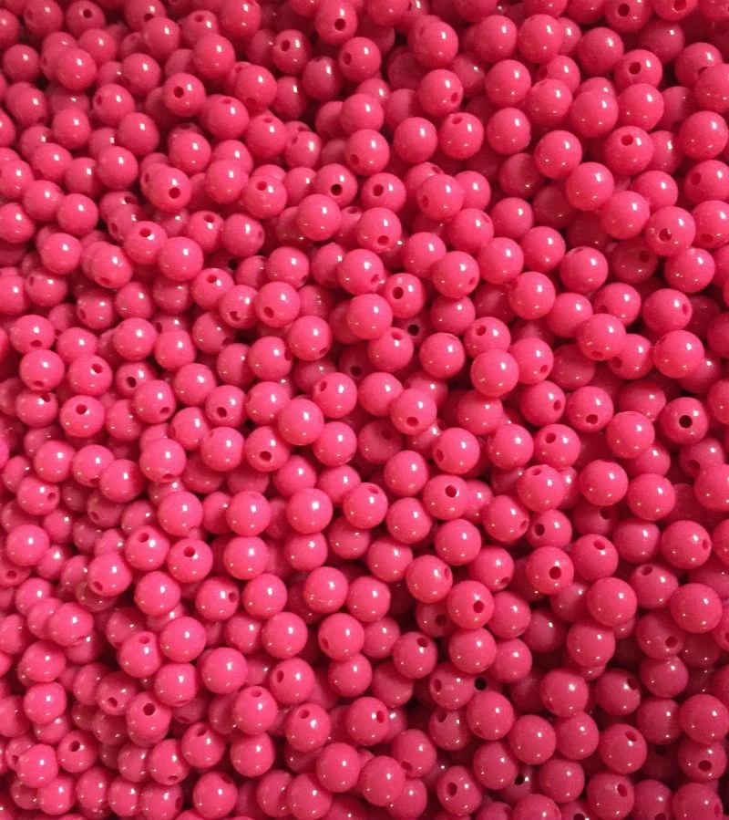 Big Eye Spinnerbaits 6 Mm Beads PL65-Plain Hot Pink Beads 3 Big Eye Spinnerbaits 6 Mm Beads PL65-Plain Hot Pink Beads
