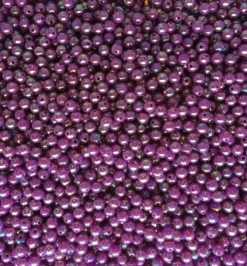 Big Eye Spinnerbaits Pearl Deep Purple Beads
