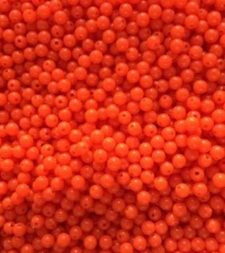 Big Eye Spinnerbaits Plain Bright Orange Beads