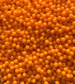 Big Eye Spinnerbaits 6 Mm Beads Plain Pumpkin Orange Beads