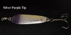 Big Eye Spinnerbaits Silver Purple Dixie Jet Slab Spoon Verticle Jigs & Spoons