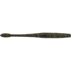 Cannon Tackle Supply Smoke Black/Blue Gold Powerbait Hit Worm 4.5"