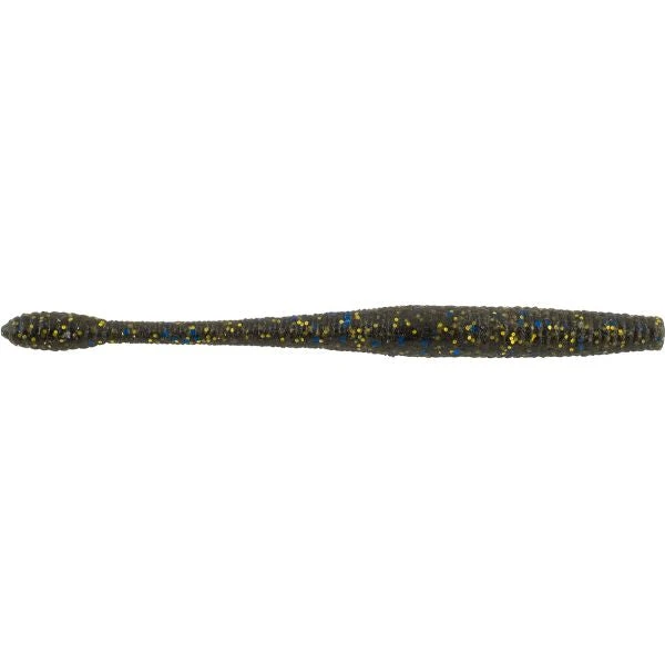 Cannon Tackle Supply Smoke Black/Blue Gold Powerbait Hit Worm 4.5" 3 Cannon Tackle Supply Smoke Black/Blue Gold Powerbait Hit Worm 4.5"