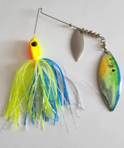Big Eye Spinnerbaits Big Mac Attack/Silver Real Image Blades