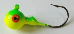 Big Eye Spinnerbaits Jigs Char Lime Green Round Head Jig
