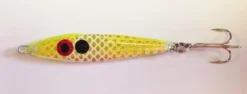 Big Eye Spinnerbaits Verticle Jigs & Spoons Chartreuse/Gold Tape Spoon