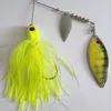 Big Eye Spinnerbaits Chartreuse/Silver Real Image Blades