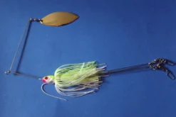 Big Eye Spinnerbaits Chartreuse-White Spinnerbait Rig/GB
