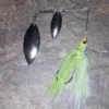 Big Eye Spinnerbaits 1/2 Oz Chartreuse-White/Silver BSS